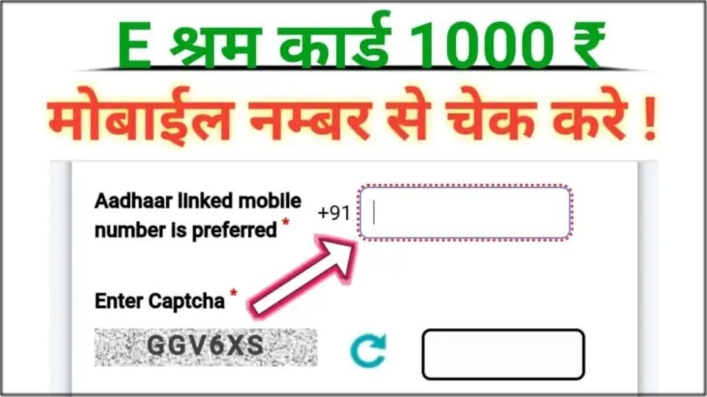 E shram card new payment 2025