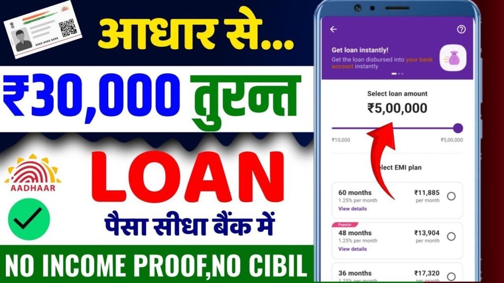 Aadhar Card Se Loan